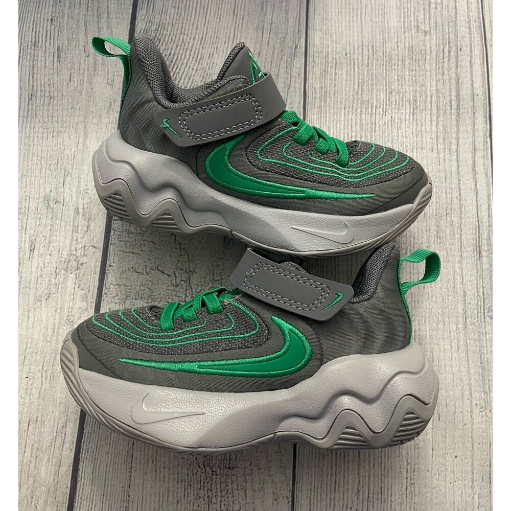 Green Nike Giannis Antetokounmpo Immortality 4 PS Toddler Boy Shoes, Size 8